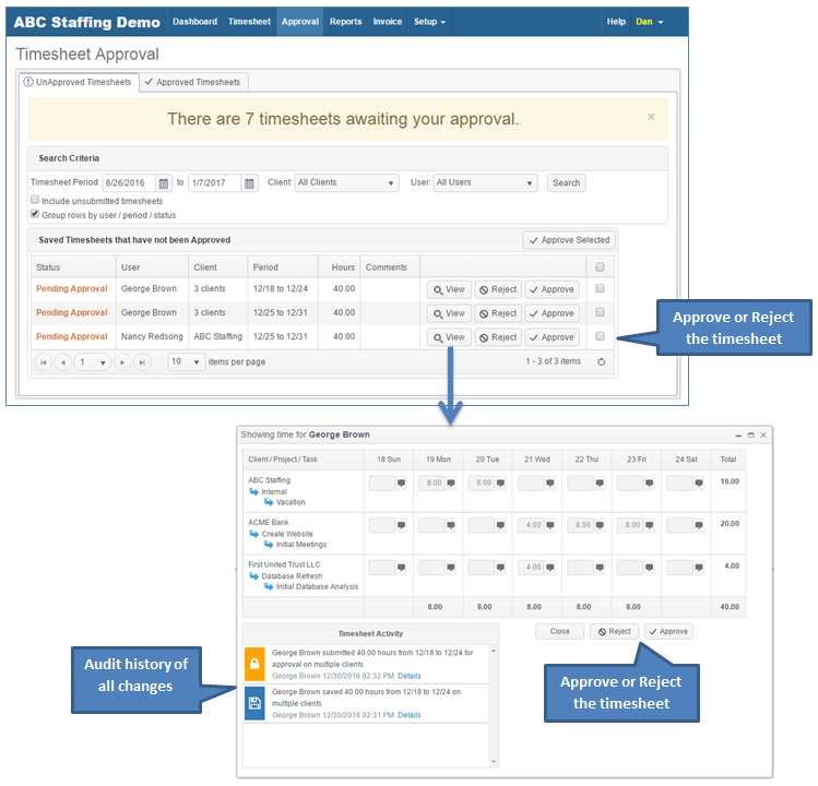 timesheet approval process