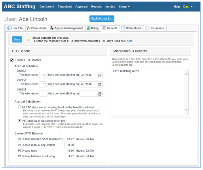 subscribing to timesheet notifications